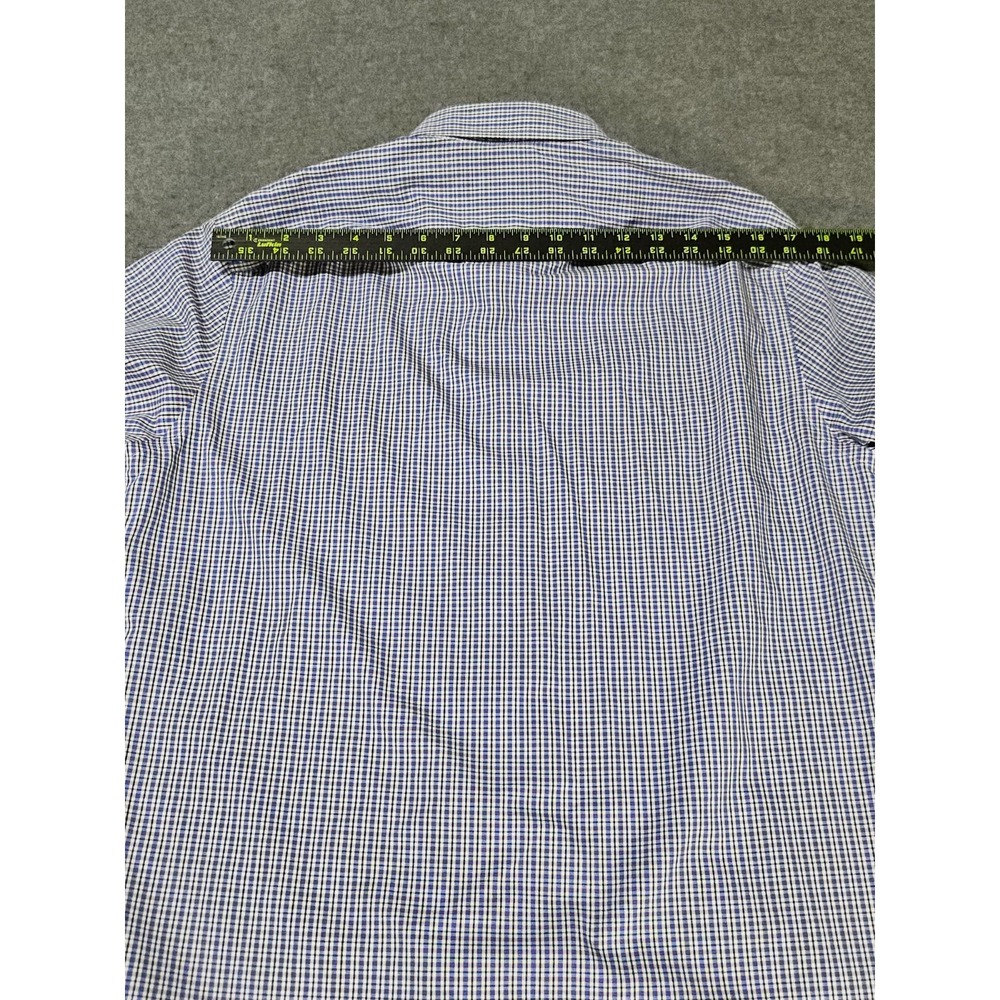 UNTUCKit Shirt Mens M Button Front Red Blue Check Long Sleeve Casual Slim Fit - Picture 9 of 12